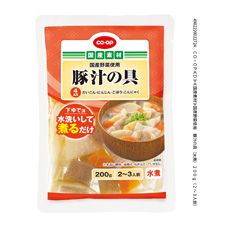 ＣＯ・ＯＰ 国産野菜使用　豚汁の具（水煮） ２００ｇ（２～３人前）